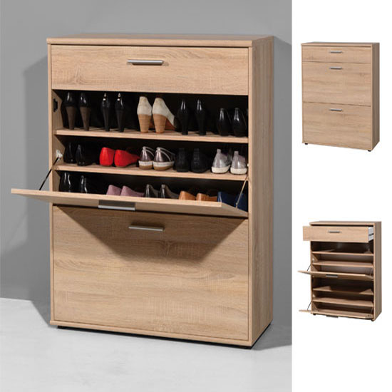 Chaussure fermée avec porte-chaussures en métal