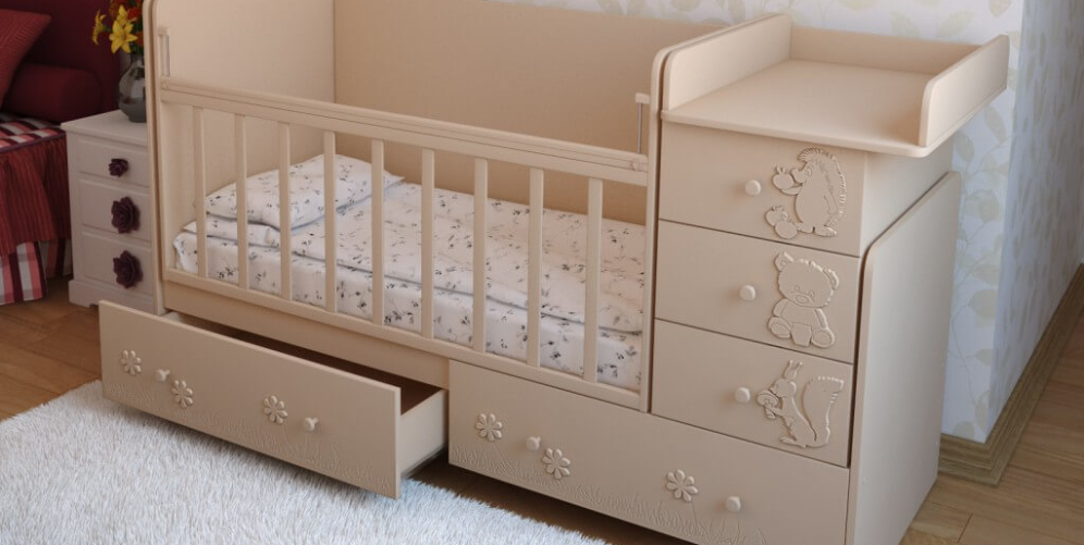 Meubles beige avec tiroirs