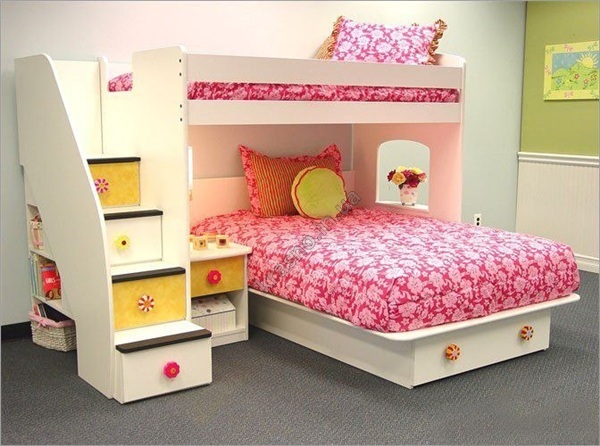 Lit superposé enfant pour fille