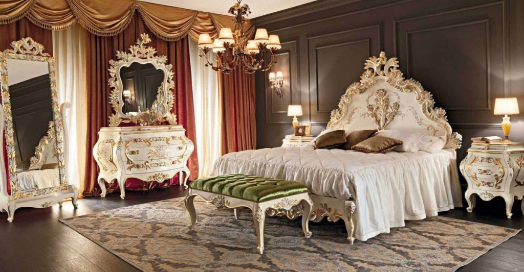 Conception de chambre de style baroque