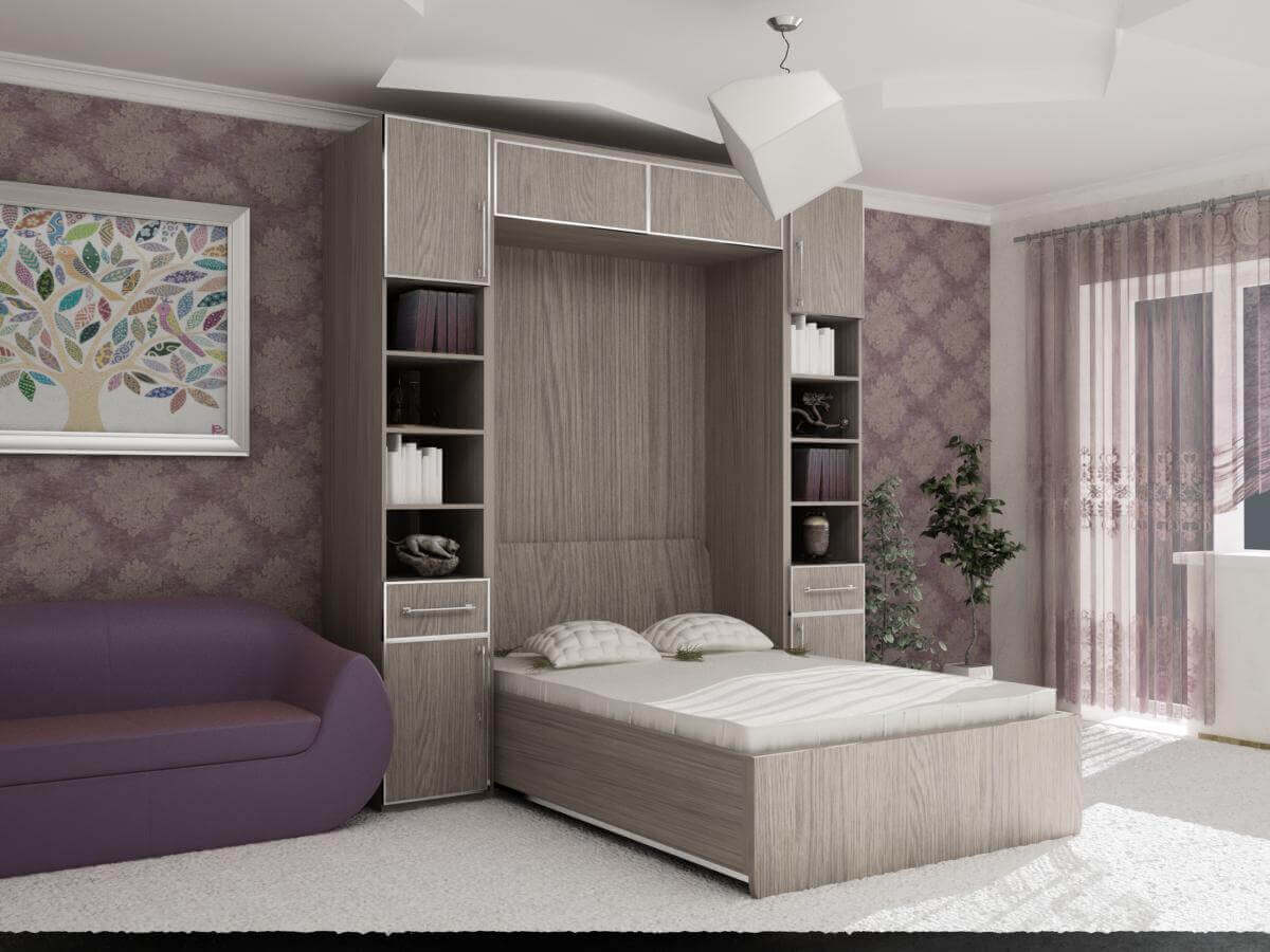 Conception du lit intégré dans l'armoire