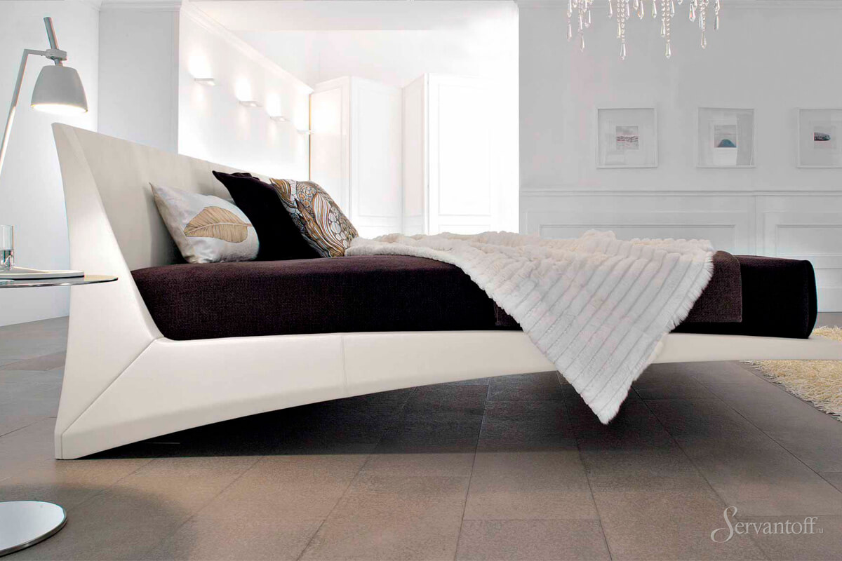 Le lit double design high-tech est le meuble du futur