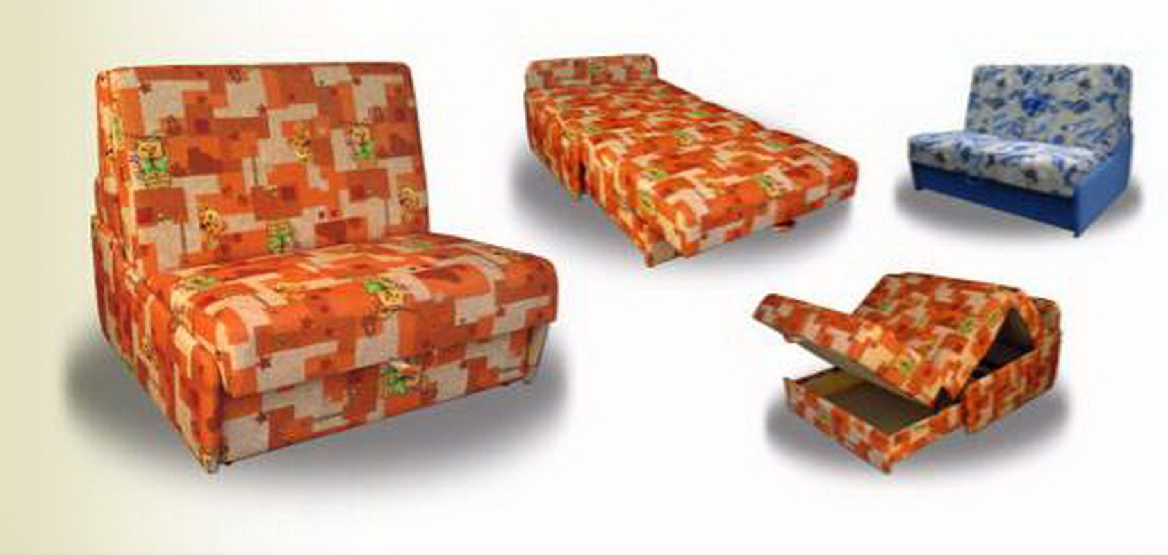 Belle chaise avec un mécanisme pliable pour dormir