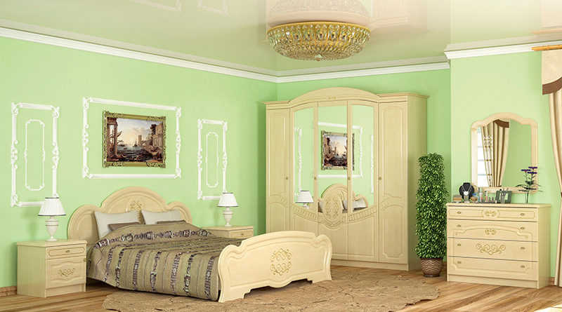Intérieur de chambre de style baroque