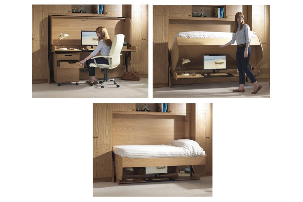 Comment est un lit avec une table intégrée
