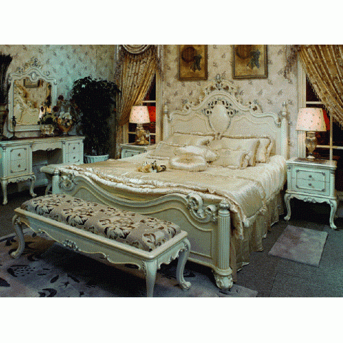 Ensemble de lit classique chinois en style baroque