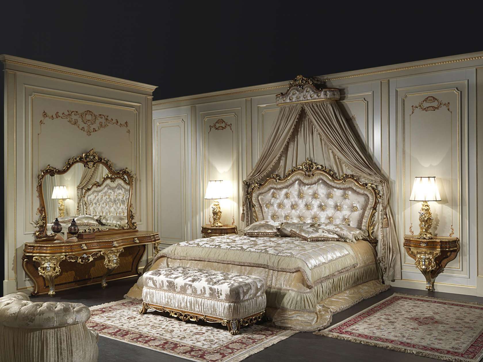 Lit Double Baroque Classique