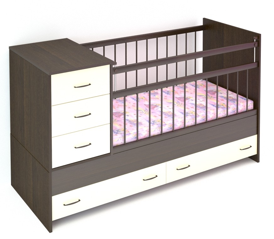 Transformer le lit des enfants avec une commode