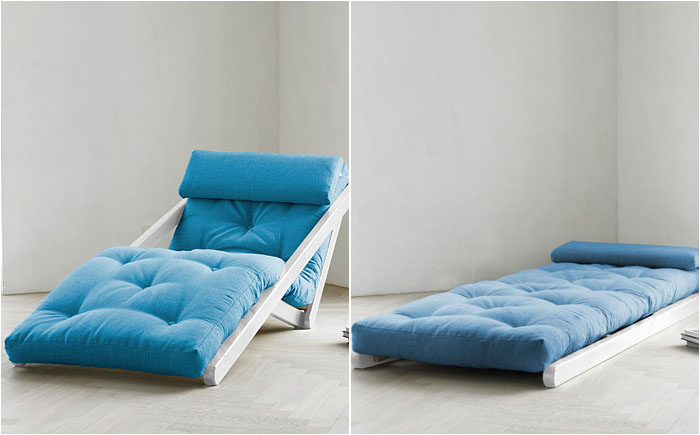 Mécanisme inhabituel de chaise-lit
