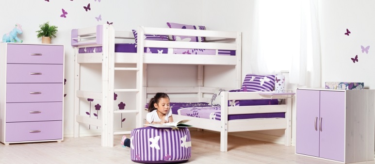 L'utilisation du violet à l'intérieur