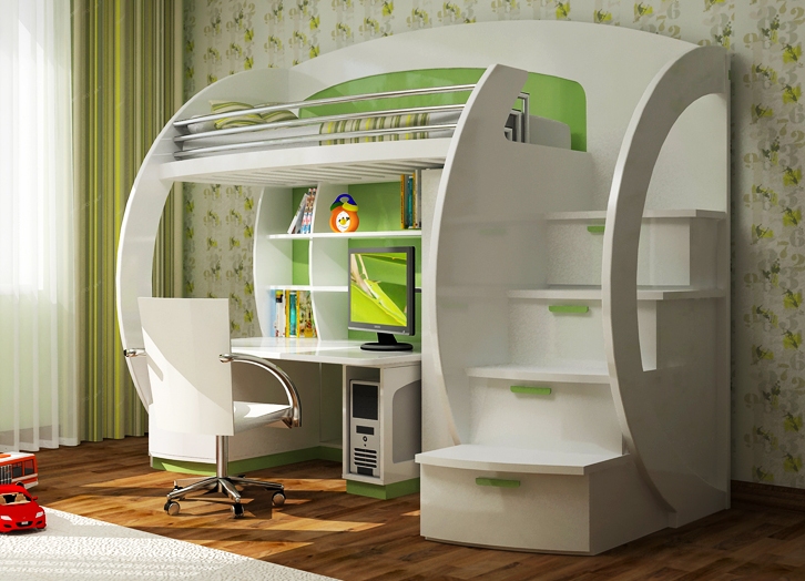 Un exemple de mobilier pour une chambre d'enfant