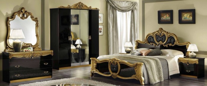 Style baroque chic dans la chambre