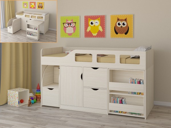 Mobilier de chambre blanc