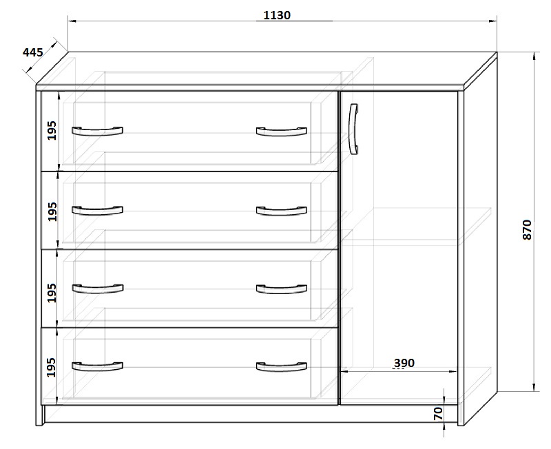 Chambre mezzanine avec dimensions
