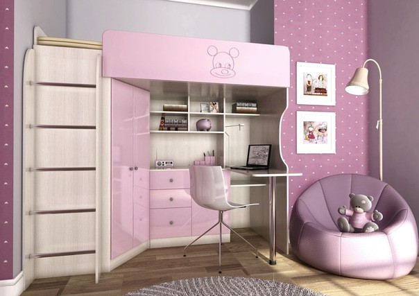 Nuances claires de meubles violets