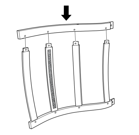 Étapes d'assemblage de la chaise