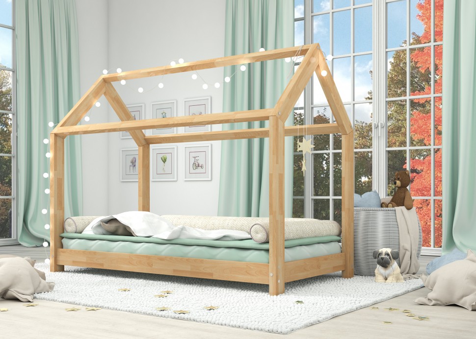 Chambre à coucher en bois