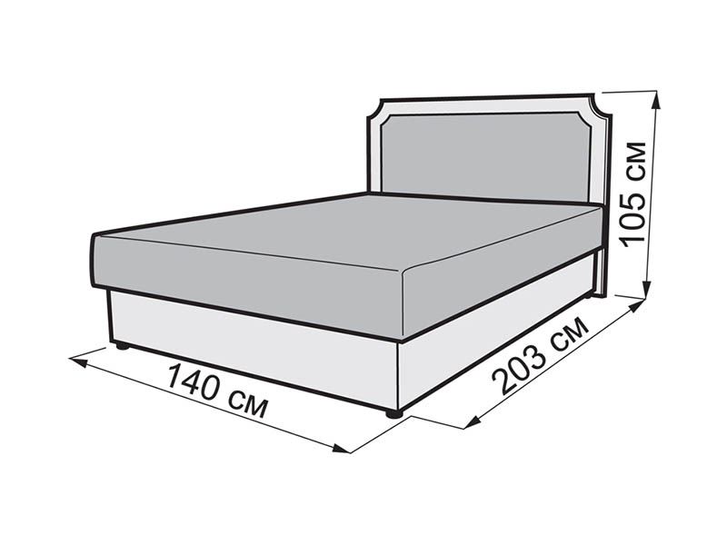 Taille d'un lit et demi