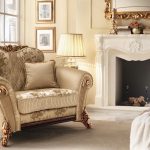 Cheminée beige