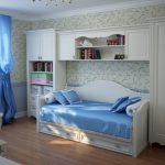 Canapé lit dans la chambre des enfants