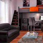 Intérieur adolescent sombre