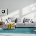 Canapé d'angle dans un intérieur moderne
