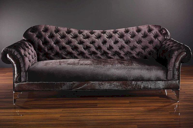 Velours marron foncé
