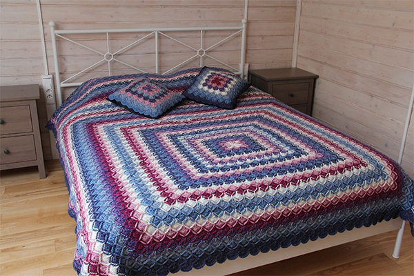 Couvre-lits au crochet