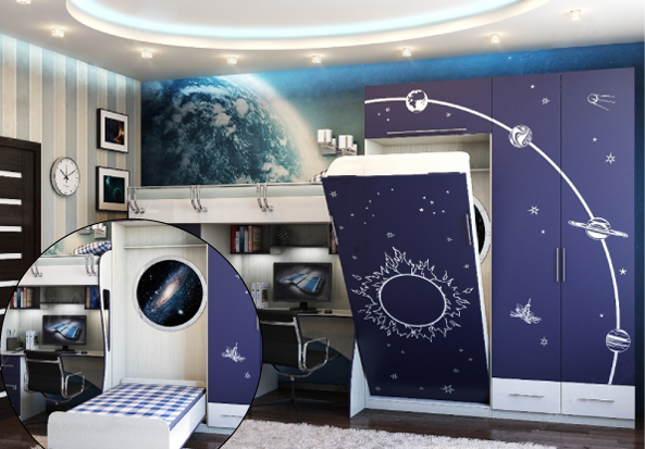 Lit armoire