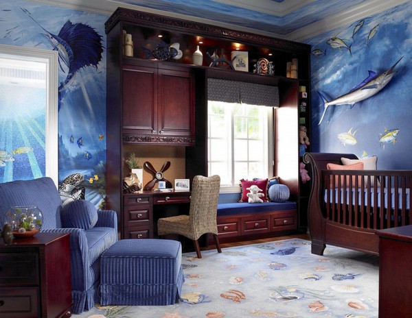 Chambre confortable avec un style méditerranéen