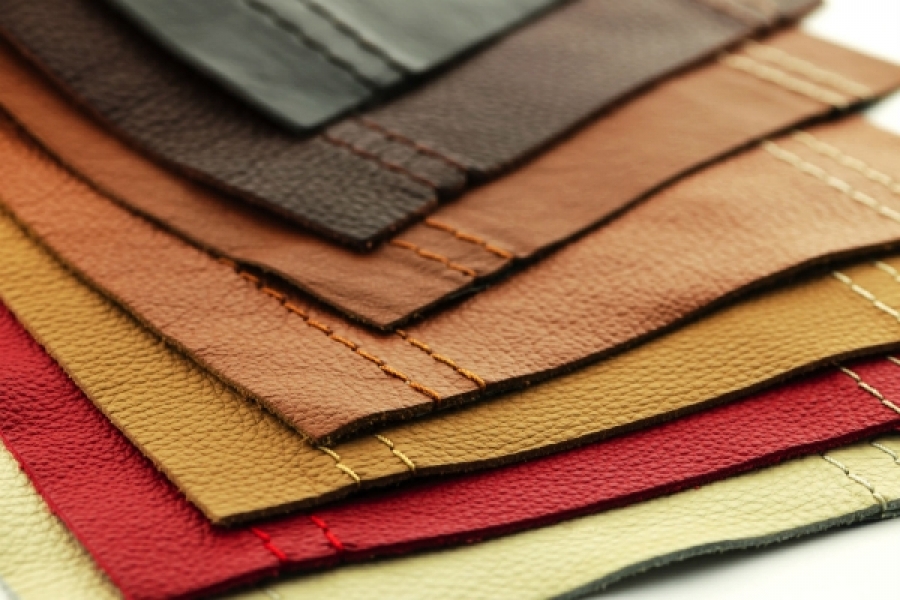 Tissu en cuir véritable